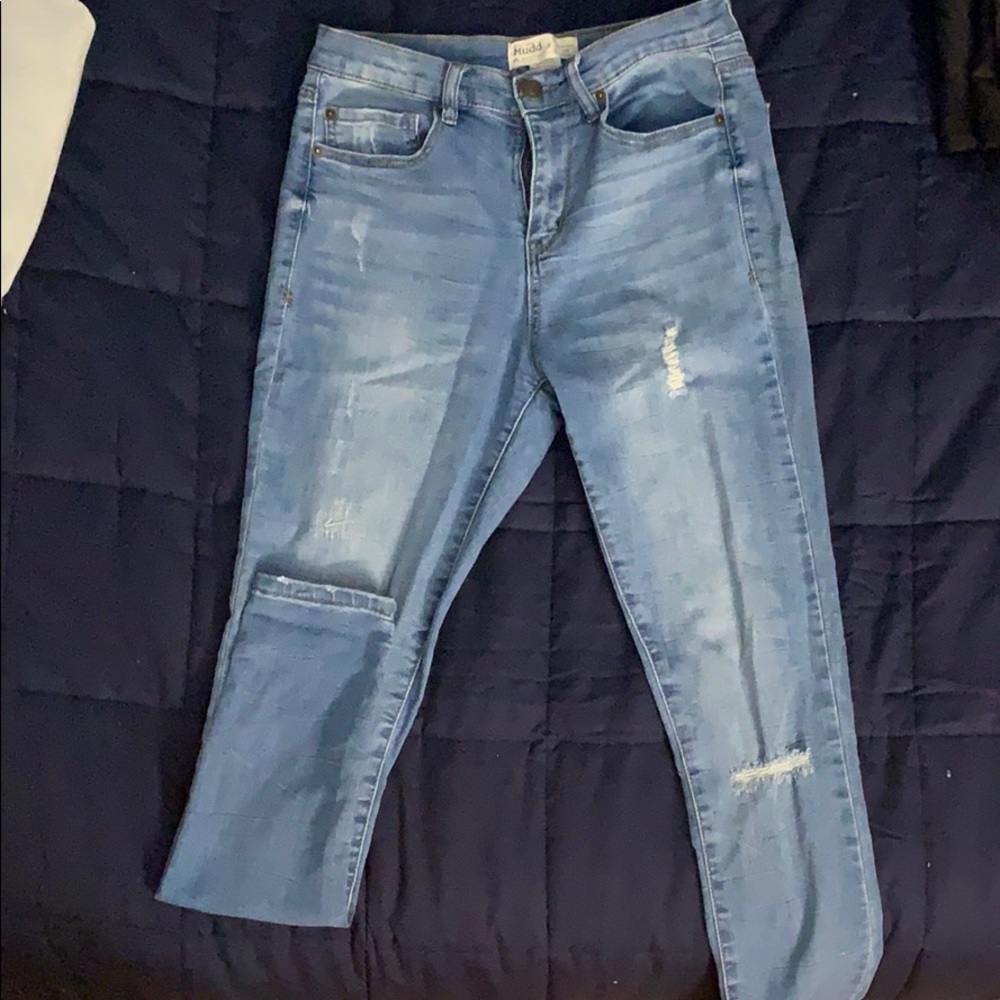 High-Rise Light Wash Jeggings
